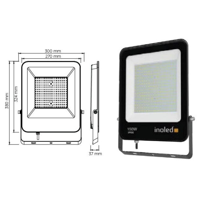 150W Egra Led Projektör Beyaz 6500K