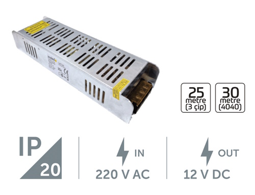 360W 30A Slim Tip Şerit Led Trafosu