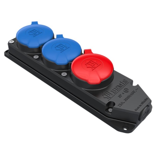 3x25A Üçlü Grup Priz (1Tri+ 2 Mono)