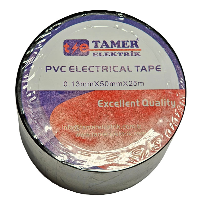 İzole Bant 50X25Mm Siyah (Geniş Bant)