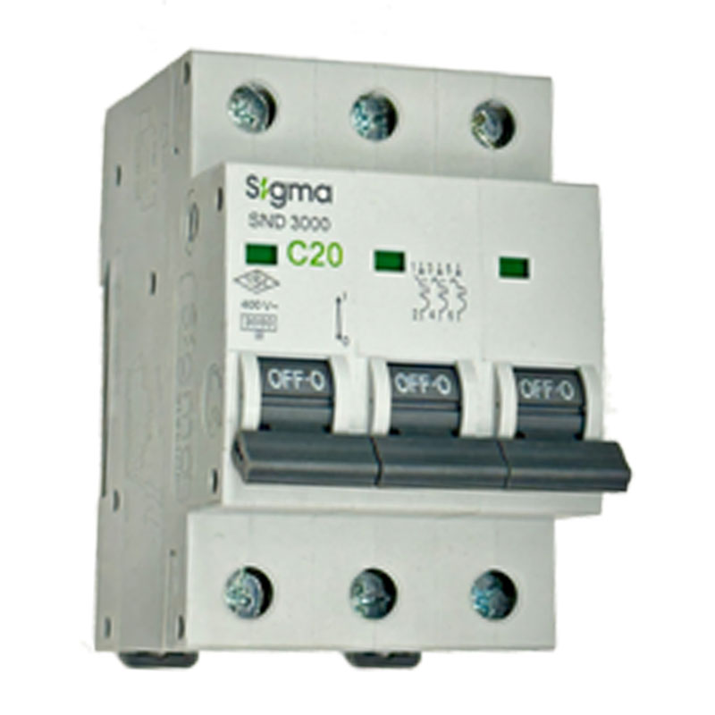 SND4500 4.5 KA 3P C20 Otomatik Sigorta