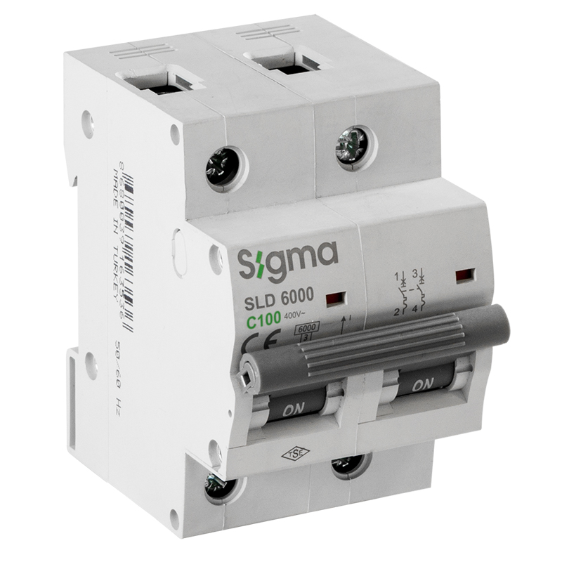 SLD6000 6KA 2P C100 Otomatik Sigorta