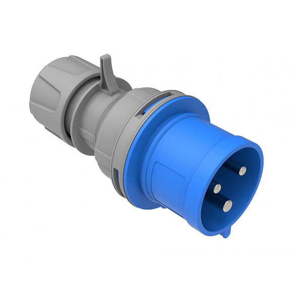 3x32A 2P+E 220V Düz Fiş