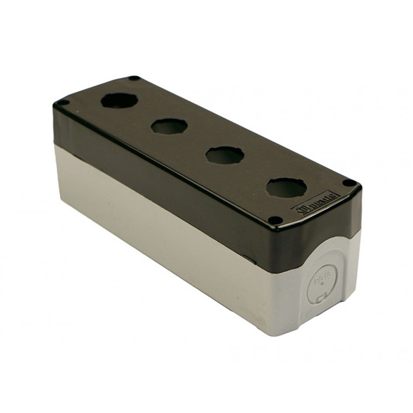 4'lü Buton Kutusu Siyah IP44