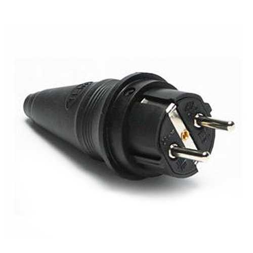 1X16A Kauçuk Düz Fiş IP54